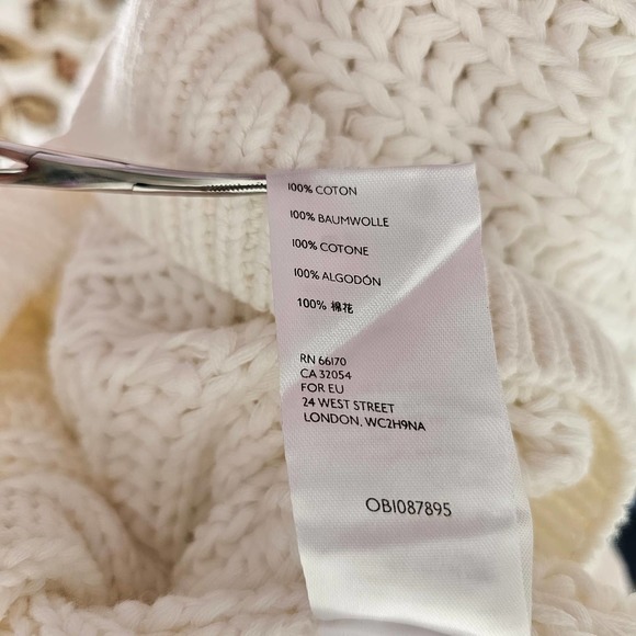 FREE PEOPLE NWT Women's Oversized Sweetheart Ivory Knit Mock Sweater Sz M - Picture 11 of 15